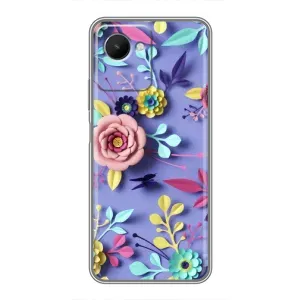 Чохли з квітами для Realme C30s (VPrint) (Дизайн квітів)