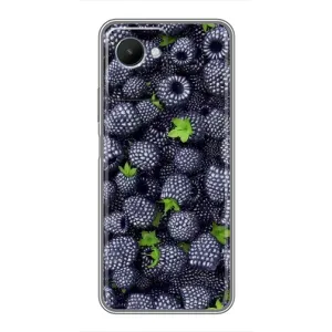 Чехлы с Фруктами для Realme C30s (VPrint) (Ежевика)