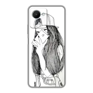 Чохол з друком для Realme C30s - (Мода) (AlphaPrint) (Фото дівчини)
