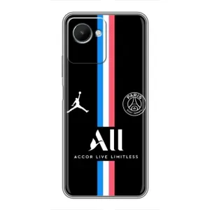 Чехлы PSG для Realme C30s (AlphaPrint) (футболка ПСЖ)