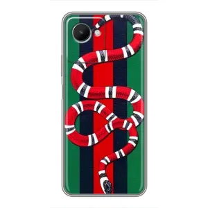 Чохли  GUCCI для RealMe C30s (AlphaPrint) (Gucci змія)