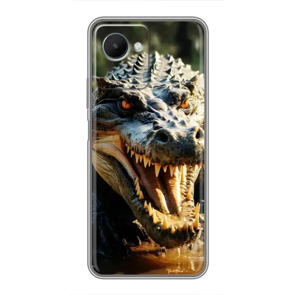 Чехол с принтом «Опасный крокодил» для Realme C30s Чехол с принтом «Опасный крокодил» для Realme C30s