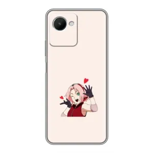Чохли Персонажі Аніме Наруто для Realme C30s (AlphaPrint) (Лайк Сакура)