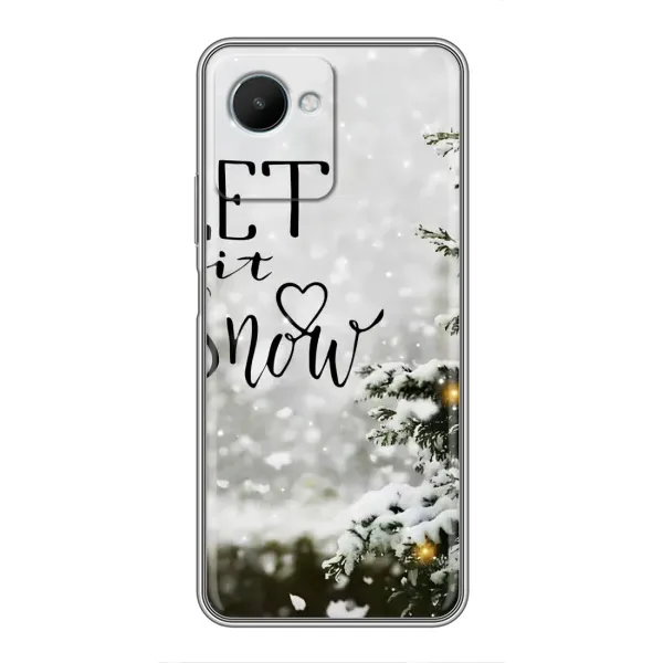 Чехол с принтом «Let it snow» для Realme C30s
