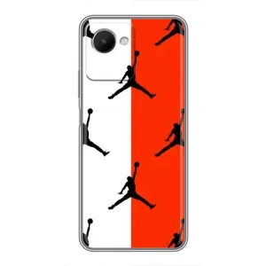 Чохли для Realme C30s - з картинкою JORDAN (AlphaPrint) (Лого Джордан)