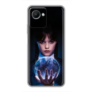 Чехол с дизайном Венздей 2 на Realme C30s (Магическая сфера Уэнздей)