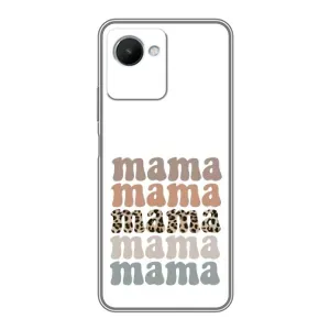 Чохли для мами на Realme C30s (Текстовий колаж мама)