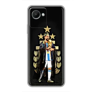 Чохли для Realme C30s (Leo чемпіон) (AlphaPrint) (Мессі Король)