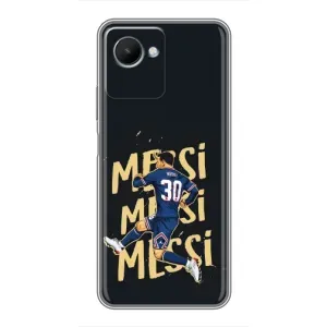 Чохли для Realme C30s (Leo чемпіон) (AlphaPrint) (Messi ПСЖ)