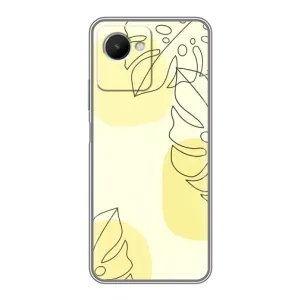 Силконовий чохол з принтом в квітах на Realme C30s
