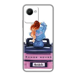 Чохол з друком для Realme C30s - (Мода) (AlphaPrint) (На машині)