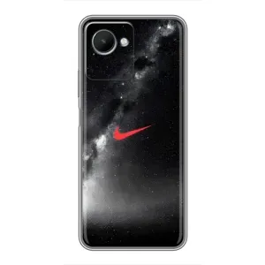 Чохол для Realme C30s - з принтом Найк (AlphaPrint) (Найк червоний)