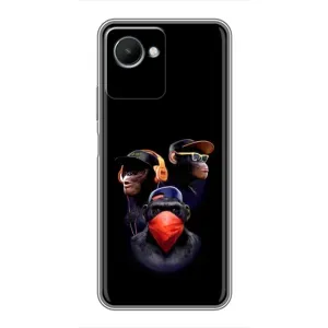 Чехол с принтом «Три обезьяны» для Realme C30s
