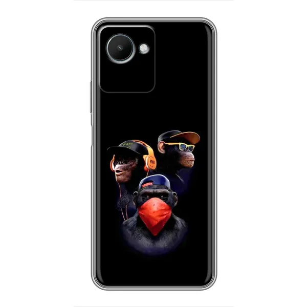 Чехол с принтом «Три обезьяны» для Realme C30s