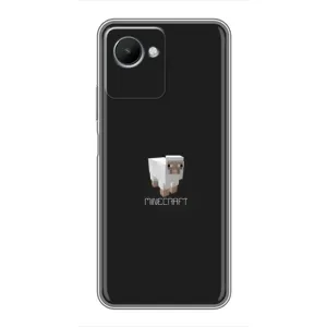 Чохол Майнкрафт на Realme C30s (AlphaPrint) Minecraft (Овечка Майнкрафт)