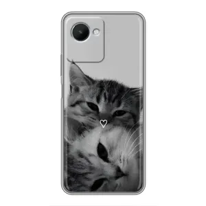 Чехол с принтом «Пара котов» для Realme C30s