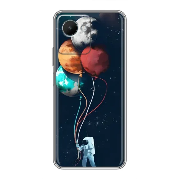 Чехол с принтом «Планеты шарики» для Realme C30s