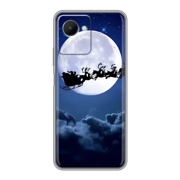 Чехол с принтом «Санта - луна» для Realme C30s