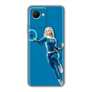 Чехол с принтом Фантастическая четверка для Realme C30s (Сью Сторм полет)