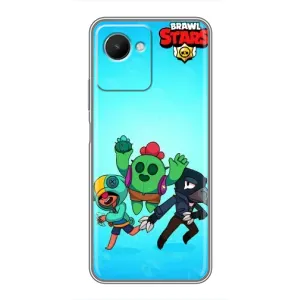 Чехлы Brawl Stars для Realme C30s (AlphaPrint) (Тріо героїв)