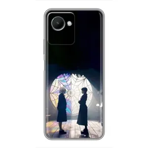Чехлы Венсдей на Realme C30s Уэнсдей (AlphaPrint) (Уэнздей и Инид)
