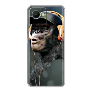 Чехол с принтом «В наушниках» для Realme C30s