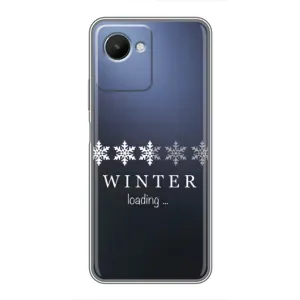 Зимні Чохли для RealMe C30s - прозорий фон (Winter loading)