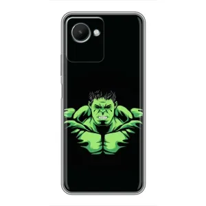Чохли з героями Марвел Realme C30s (VPrint) (Зелений Халк)