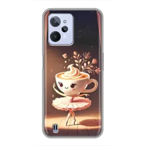 Чехол с мемом Тралалело тралала на Realme C31 (Балерина капучина)