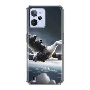 Чехол с мемом Тралалело тралала на Realme C31 (Бомбардини гусини)