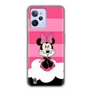 Эксклюзивный чехол для Realme C31 (AlphaPrint - Мультяшные) (Девочка Maus)