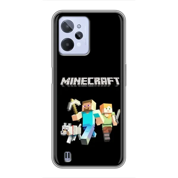 Чехол с принтом «герои Minecraft» для Realme C31