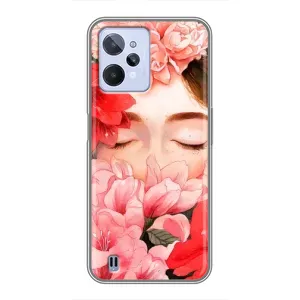 Чехлы (ART) Цветы на Realme C31 (VPrint) (Очі в квітах)