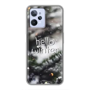 Новогодние, Праздничные Чехлы для Realme C31 - 2024 год (Hello winter)