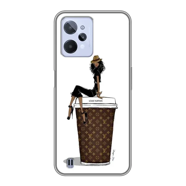 Чехол с принтом «кофе LOUIS VUITTON» для Realme C31