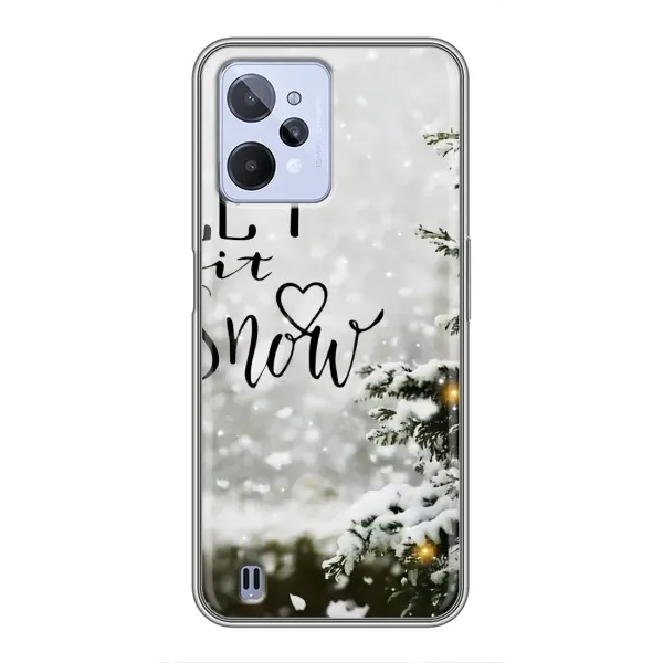 Чехол с принтом «Let it snow» для Realme C31