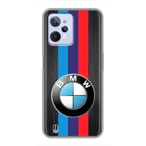 Чехол для Реалми С31 - с принтом БМВ (AlphaPrint) (Лого BMW)