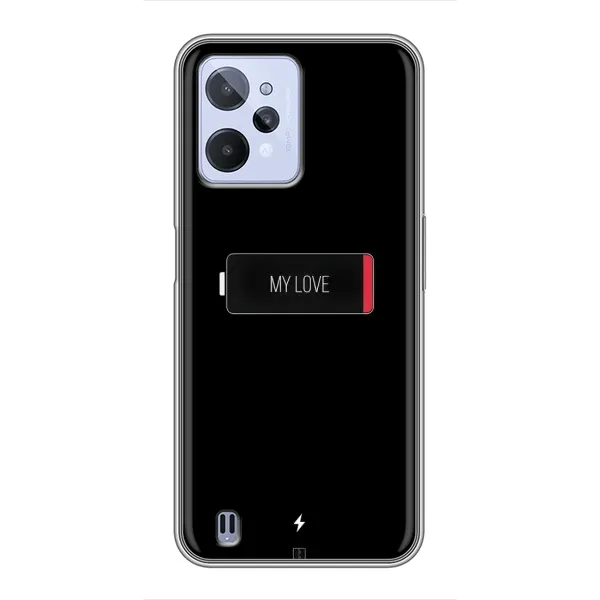 Чехол с принтом «Love battery» для Realme C31