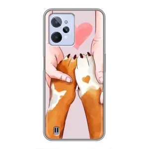 Чехлы с собаками для Realme C31 (VPrint) (Любовь к собакам)