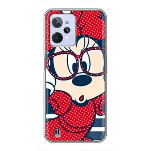 Эксклюзивный чехол для Realme C31 (AlphaPrint - Мультяшные) (Маус в очках)