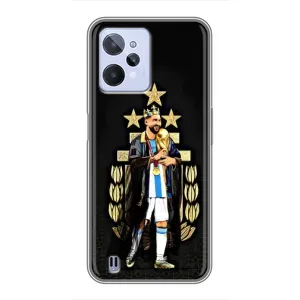 Чехлы для Realme C31 (Leo чемпион) (AlphaPrint) (Месси Король)