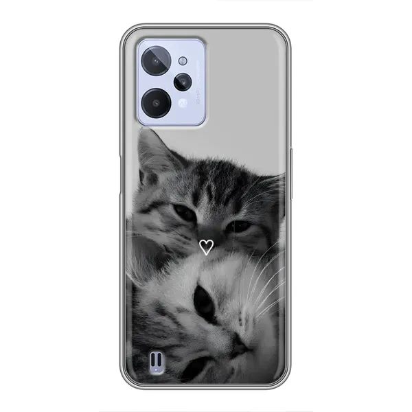Чехол с принтом «Пара котов» для Realme C31