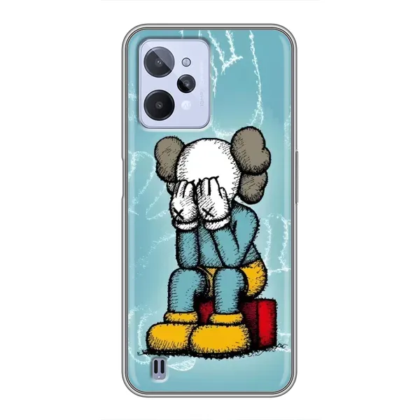 Чехол с принтом «Плач Bearbrick» для Realme C31