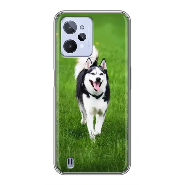 Чехол с принтом «Радостный Хаски» для Realme C31 Чехол с принтом «Радостный Хаски» для Realme C31