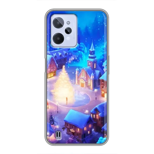 Чехол с принтом «Рождественский город» для Realme C31