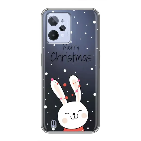 Чехол с принтом «Рождественский заяц» для Realme C31