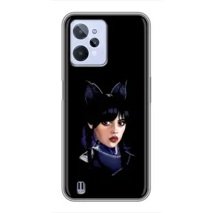 Чохли Венсдей на Realme C31 Уенсдей (AlphaPrint) (серйозна Венздей)