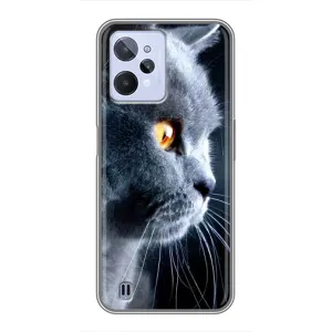 Чехлы с Котиками для Realme C31 (VPrint) (Серый Кот)