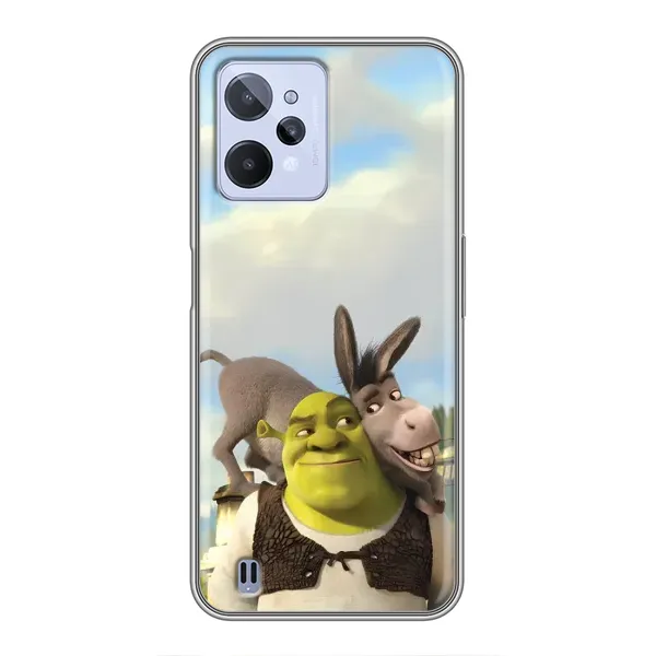 Чехол с принтом «Шрек и Осел» для Realme C31