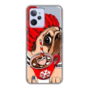Чехлы с собаками для Realme C31 (VPrint) (Собачка в шапке)